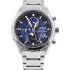 Citizen Tsuku-yomi Chronograph Mondphase Super Titanium Blaues Zifferblatt Eco-Drive BY1010-81L 100M Herrenuhr