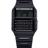 Casio POP Vintage-Taschenrechner, digital, schwarzes Armband aus biobasiertem Harz, Quarz, CA-53WB-1B, Unisex-Armbanduhr