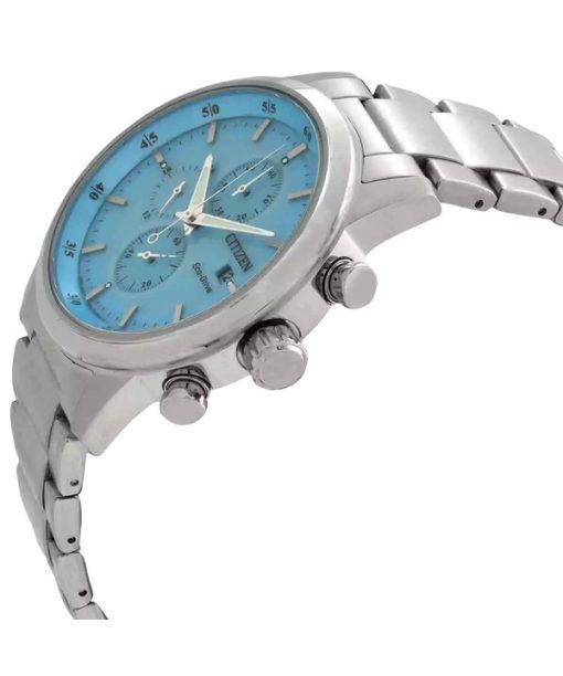 Citizen Chronograph Edelstahl Blaues Zifferblatt Eco-Drive CA0748-80L 100M Herrenuhr