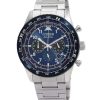 Citizen Eco-Drive Chronograph Edelstahl Blaues Zifferblatt CA4554-84L 100M Herrenuhr