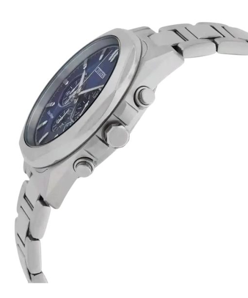 Citizen Eco-Drive Chronograph Edelstahl Blaues Zifferblatt CA4590-81L 100M Herrenuhr