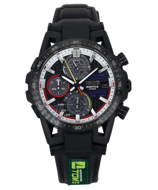 Casio Edifice Sospensione Analog TOM&#39,S 50th Anniversary Edition Schwarzes Zifferblatt Solar EFS-S641TMS-1A 100M Herrenuhr