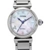 Citizen L Mae Diamond Accents Edelstahl Perlmutt Zifferblatt Eco-Drive EM1130-83D Damenuhr