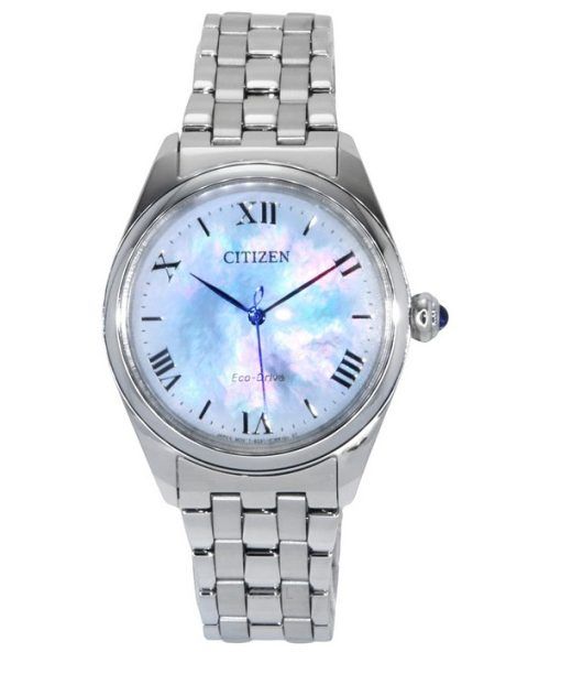 Citizen L Eco-Drive Edelstahl Perlmutt Zifferblatt EM1140-80D Damenuhr