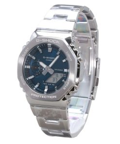 Casio G-Shock G-Steel Analog-Digital-Quarzuhr mit blauem Zifferblatt GM-2110D-2B 200M Herrenuhr