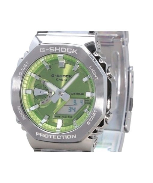 Casio G-Shock G-Steel Analog-Digital-Quarzuhr mit grünem Zifferblatt GM-2110D-3A 200M Herrenuhr