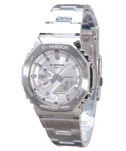 Casio G-Shock G-Steel Analog-Digital-Quarzuhr mit silbernem Zifferblatt GM-2110D-7A 200M Herrenuhr