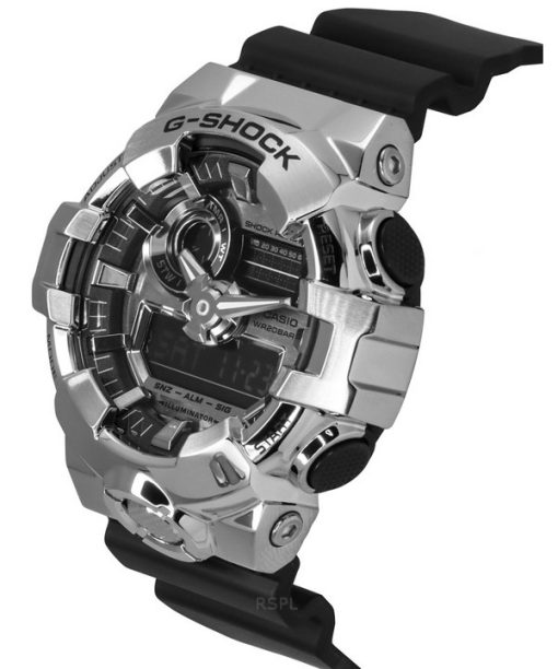 Casio G-Shock G-Steel Analog-Digital-Harzarmband silbernes Zifferblatt Quarz GM-700-1A 200M Herrenuhr