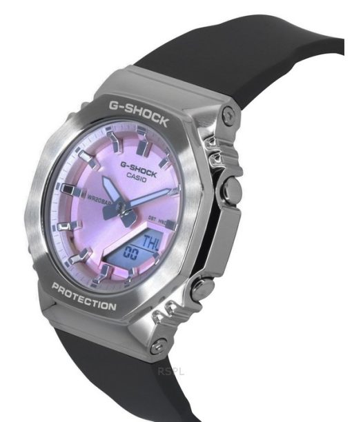 Casio G-Shock Analog-Digital-Armband aus biobasiertem Harz, rosa Zifferblatt, Quarz GM-S2110-4A 200M Damenuhr