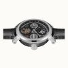 Ingersoll The Arc Mondphase Lederarmband Schwarzes Skelett-Zifferblatt Automatik I16001 Herrenuhr