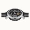 Ingersoll The Arc Mondphase Lederarmband Schwarzes Skelett-Zifferblatt Automatik I16001 Herrenuhr