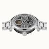 Ingersoll The Arc Mondphase Edelstahl Silber Skelett Zifferblatt Automatik I16002 Herrenuhr