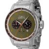 Invicta S1 Rally Chronograph Edelstahl grünes Zifferblatt Quarz 44951 100M Herrenuhr