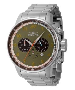 Invicta S1 Rally Chronograph Edelstahl grünes Zifferblatt Quarz 44951 100M Herrenuhr