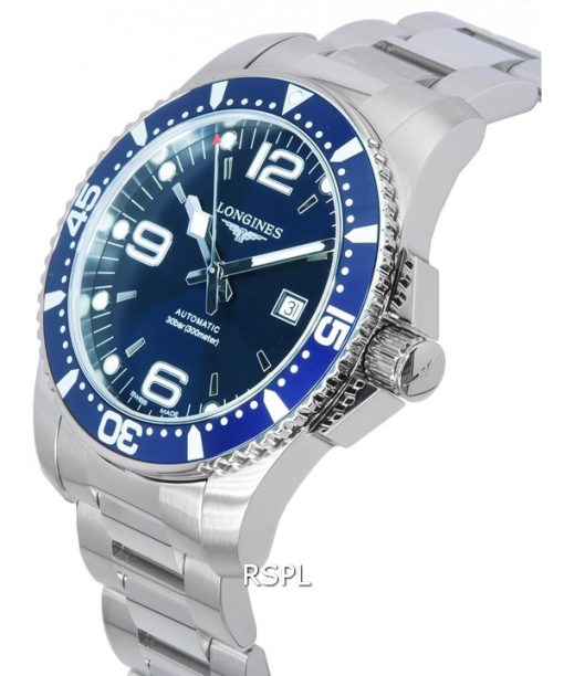 Longines HydroConquest Sunray Blue mit Super-LumiNova-Zifferblatt Automatische Taucheruhr L3.841.4.96.6 300M Herrenuhr