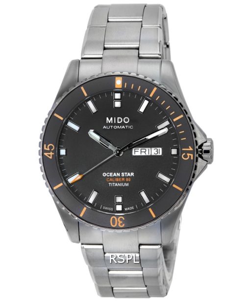 Mido Ocean Star 200 Anthrazit Zifferblatt Automatik Taucheruhr M026.430.44.061.00 M0264304406100 200M Herrenuhr