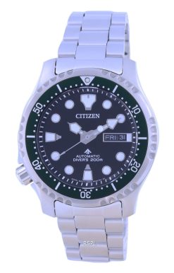 Citizen Promaster Schwarzes Zifferblatt Edelstahl Automatische Taucheruhr NY0084-89E 200M Herrenuhr