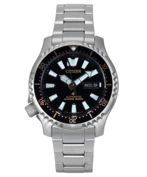 Citizen Promaster Marine Limited Edition schwarzes Zifferblatt automatische Taucheruhr NY0160-66E 200M Herrenuhr mit zusätzliche