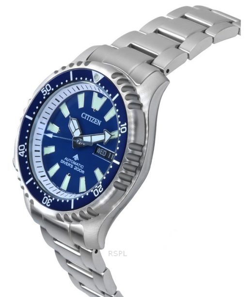 Citizen Promaster Marine Limited Edition blaues Zifferblatt automatische Taucheruhr NY0161-63L 200M Herrenuhr mit zusätzlichem A