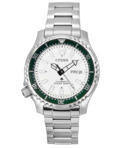 Citizen Promaster Marine Limited Edition weißes Zifferblatt automatische Taucheruhr NY0168-64A 200M Herrenuhr mit zusätzlichem A