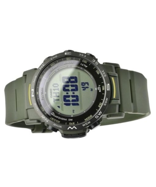 Casio Pro Trek Digitaluhr mit biobasiertem Harzarmband, robuste Solaranlage, PRW-35Y-3B, 100 m