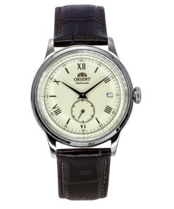 Orient Classic Bambino Version 2 Kleine Sekunde Braunes Lederarmband Champagner Zifferblatt Automatik RA-AP0105Y Herrenuhr