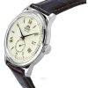 Orient Classic Bambino Version 2 Kleine Sekunde Braunes Lederarmband Champagner Zifferblatt Automatik RA-AP0105Y Herrenuhr