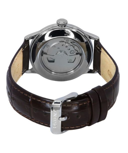 Orient Classic Bambino Version 2 Kleine Sekunde Braunes Lederarmband Champagner Zifferblatt Automatik RA-AP0105Y Herrenuhr