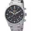 Seiko Discover More Sport Chronograph Edelstahl schwarzes Zifferblatt Quarz SSB447P1 100M Herrenuhr