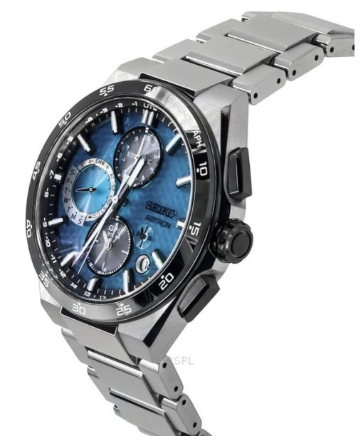 Seiko Astron Starfull Sky GPS Chronograph Limited Edition blaues Zifferblatt Solar SSH157J1 100M Herrenuhr