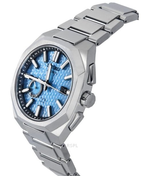 Seiko Astron Starfull Sky GPS Limited Edition Edelstahl blaues Zifferblatt Solar SSJ027J1 100M Herrenuhr