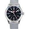 Luminox Air Pilot Lightning GMT Edelstahl schwarzes Zifferblatt Quarz XA.9522 100M Herrenuhr