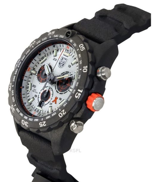 Luminox Bear Grylls Survival Master Gummiarmband silbernes Zifferblatt Quarz Taucheruhr XB.3748 300M Herrenuhr