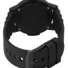 Luminox Lederrücken Meeresschildkröte Silikonarmband schwarzes Zifferblatt Quarz XS.0321.BO.L 100M Herrenuhr