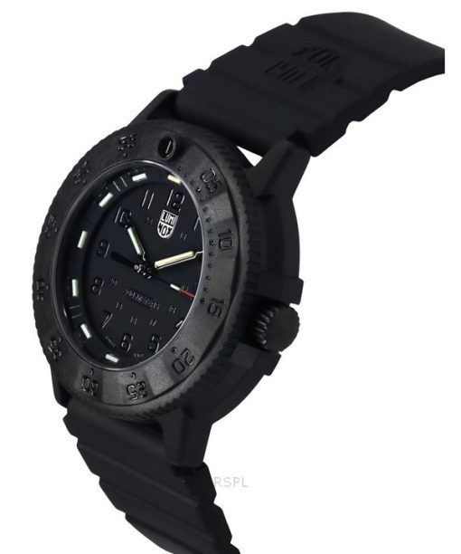 Luminox Original Navy Seal Gummiarmband schwarzes Zifferblatt Quarz Taucheruhr XS.3001.EVO.BO.S 200M Herrenuhr