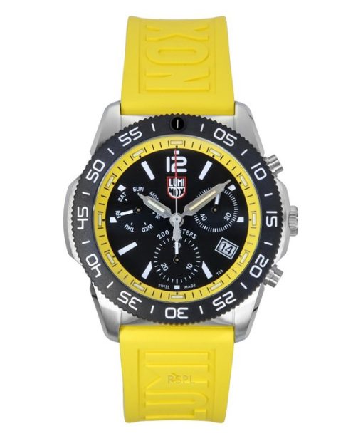 Luminox Pacific Diver Chronograph Kautschukarmband schwarzes Zifferblatt Quarz XS.3145.SET 200M Herrenuhr