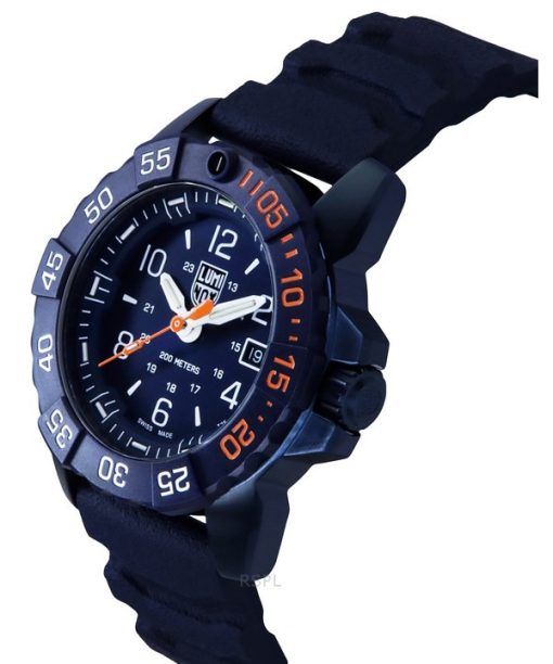 Luminox Navy SEAL Foundation Back To The Blue Set Quartz Diver&#39,s XS.3253.CBNSF.SET 200M Herrenuhr mit zusätzlichem Armband