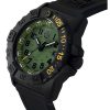 Luminox Navy SEAL Foundation Taucheruhr mit Kautschukarmband und grünem Zifferblatt, XS.3517.NSF.SET, 200 M, Herrenuhr mit zusät