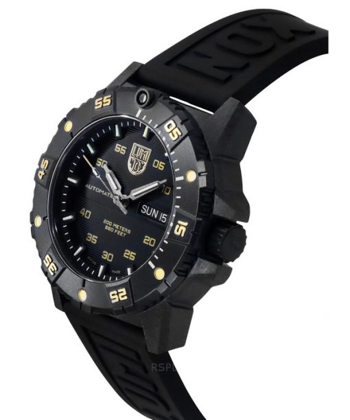 Luminox Master Carbon SEAL Limited Edition Kautschukarmband schwarzes Zifferblatt Automatik Taucheruhr XS.3865.GOLD 200M Herrenu