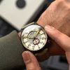 AVI-8 Hawker Typhoon Baldwin Automatik Lederarmband Dunkelkhaki Zifferblatt AV-4119-04 Herrenuhr