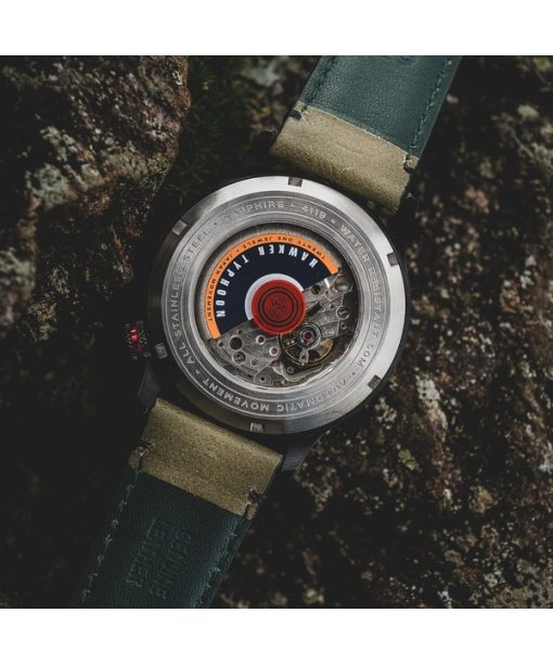 AVI-8 Hawker Typhoon Baldwin Automatik Lederarmband Dunkelkhaki Zifferblatt AV-4119-04 Herrenuhr