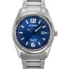 Citizen Super Titanium Eco-Drive Herrenuhr mit blauem Zifferblatt AW1641-81L