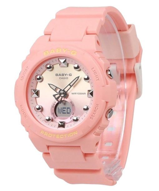 Casio Baby-G Analog-Digital-Harzarmband rosa Zifferblatt Quarz BGA-320-4A1 100M Damenuhr