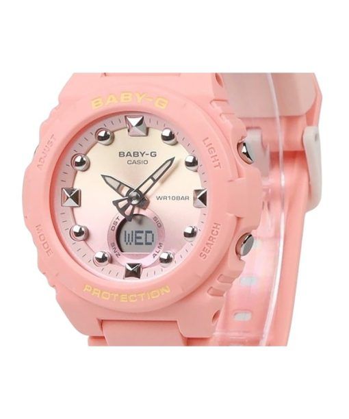 Casio Baby-G Analog-Digital-Harzarmband rosa Zifferblatt Quarz BGA-320-4A1 100M Damenuhr