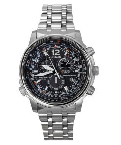 Citizen Promaster Sky Funk-Chronograph Edelstahl schwarzes Zifferblatt Eco-Drive CB5860-86E 200M Herrenuhr