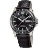 Festina Titan Lederarmband schwarzes Zifferblatt Quarz F20699-4 100M Herrenuhr