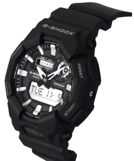 Casio G-Shock Analog-Digital-Armband aus biobasiertem Harz, schwarzes Zifferblatt, Quarz GA-010-1A 200M Herrenuhr