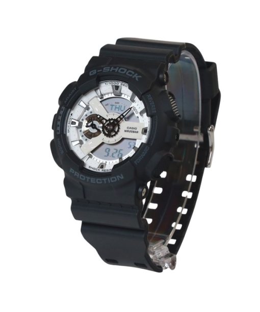 Casio G-Shock Analog-Digital-Harzarmband weißes Zifferblatt Quarz GA-110WD-1A 200M Herrenuhr