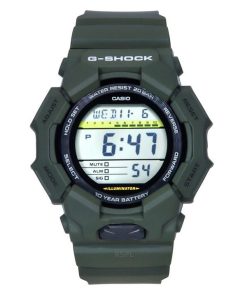 Casio G-Shock Digital Bio-Based Grünes Harzarmband Schwarzes Zifferblatt Quarz GD-010-3 200M Herrenuhr