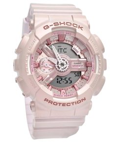 Casio G-Shock Analog-Digital-Quarzuhr aus biobasiertem Harz mit rosa Zifferblatt GMA-S110ST-4A 200M für Damen